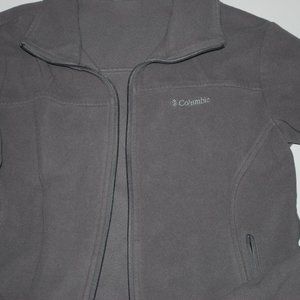 women's grey Columbia jacket